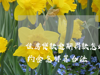 住房贷款逾期罚款怎么算(贷款逾期的罚息违约金怎样算合法)