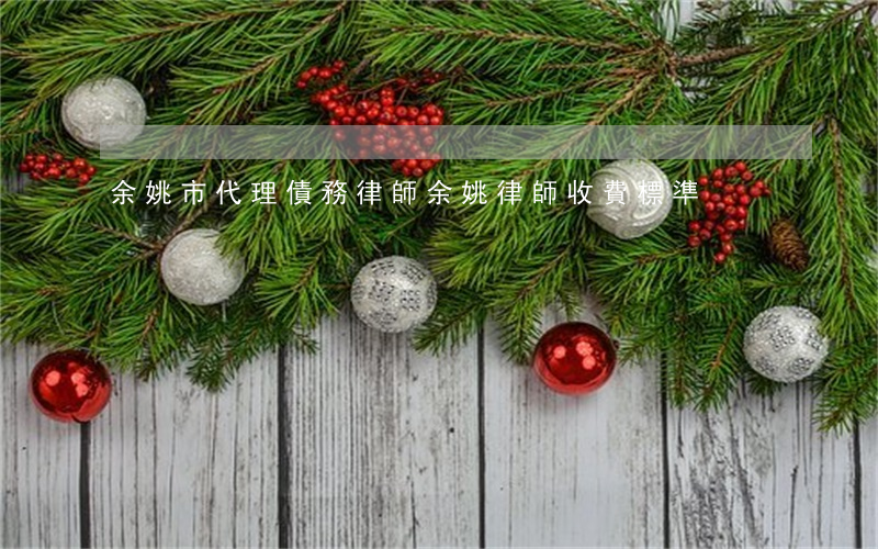 余姚市代理債務律師(余姚律師收費標準)
