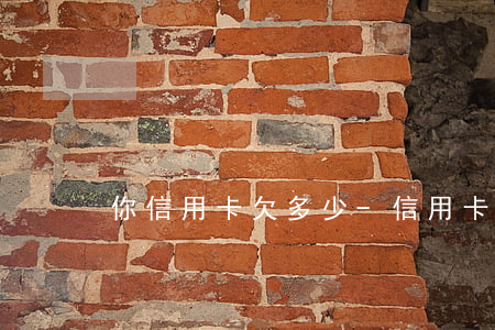 你信用卡欠多少-信用卡欠多少不批車貸