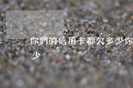你們的信用卡都欠多少(你們的信用卡都欠多少)