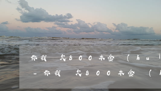你我貸欠800本金會(huì)被起訴嗎-你我貸欠800本金會(huì)被起訴嗎知乎