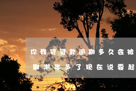 你我贷贷款逾期多久会被起诉 你我贷已经逾期半年多了,现在说要起诉我