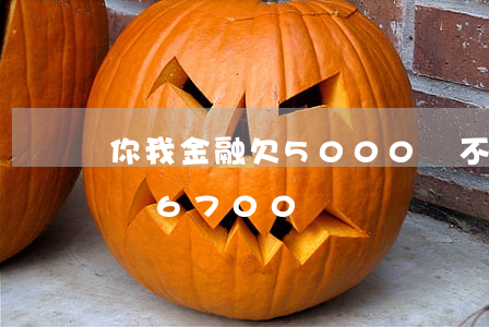 你我金融欠5000還不出(你我貸5000還6700)