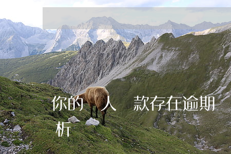 你的個人貸款存在逾期(個人貸款逾期原因分析)