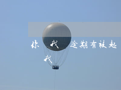 你貸我貸逾期有被起訴的嗎(貸款逾期說要起訴我)