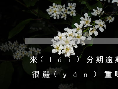 來(lái)分期逾期240會(huì)很嚴(yán)重嗎 來(lái)分期逾期兩個(gè)月了會(huì)這樣