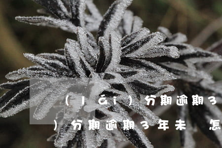 來(lái)分期逾期3年未還(來(lái)分期逾期3年未還怎么辦)