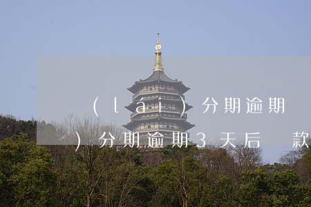 來(lái)分期逾期幾天還款(來(lái)分期逾期3天后還款了)