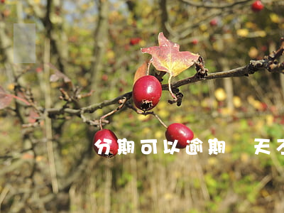 來分期可以逾期幾天不被上征信-
