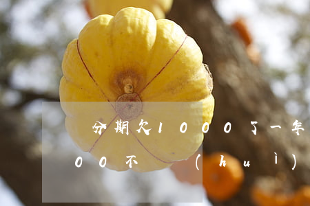 來分期欠1000了一年沒還了(來分期1000不還會(huì)怎么樣)
