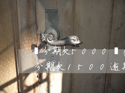 來分期欠5000會(huì)被起訴嗎（來分期欠1500逾期多久會(huì)起訴）