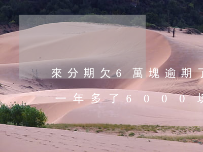 來分期欠6萬塊逾期了會起訴嗎(來分期逾期一年多了6000塊錢會被起訴嗎)