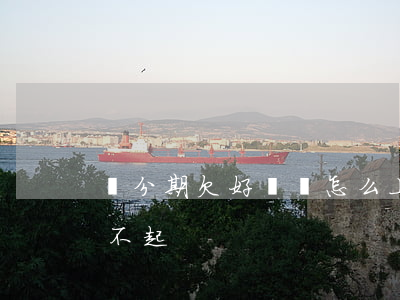 來分期欠好幾萬怎么上岸(來分期借了幾萬還不起)