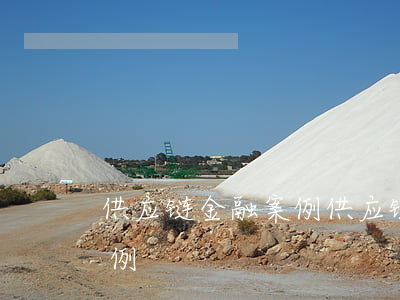 供应链金融案例(供应链金融案例分析失败案例)