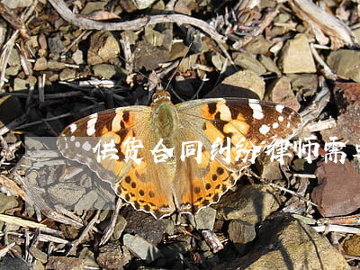 供货合同纠纷律师需要多少钱