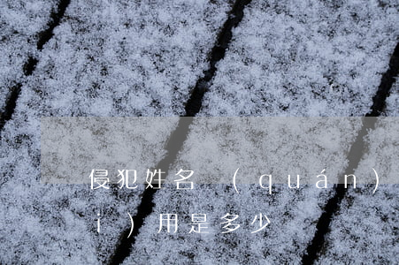 侵犯姓名權(quán)案件訴訟費(fèi)用是多少