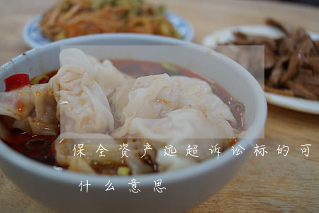 保全资产远超诉讼标的可以吗(法院资产保全什么意思)