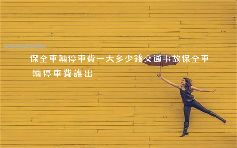 保全車輛停車費一天多少錢(交通事故保全車輛停車費誰出)
