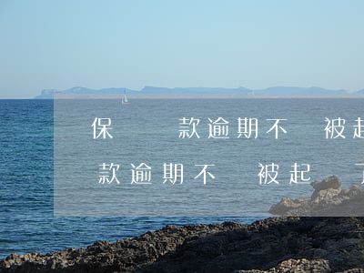 保單貸款逾期不還被起訴了怎么辦-保單貸款逾期不還被起訴了怎么辦呢