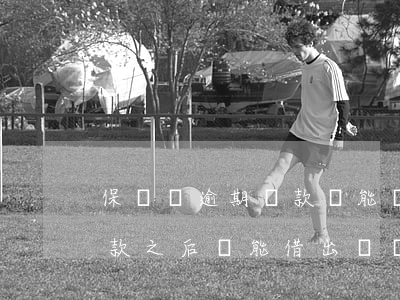 保單貸逾期還款還能貸嗎(保單貸款逾期了,還款之后還能借出來嗎)