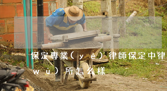 保定專業(yè)律師(保定中律律師事務(wù)所怎么樣)