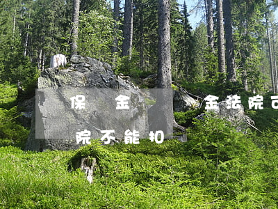 保證金賬戶資金法院可以扣劃嗎(哪些資金法院不能扣劃)
