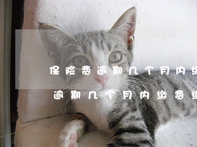 保险费逾期几个月内缴费继续生效-保险费逾期几个月内缴费继续生效吗