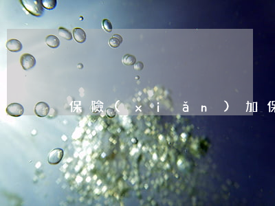保險(xiǎn)加保保全什么意思