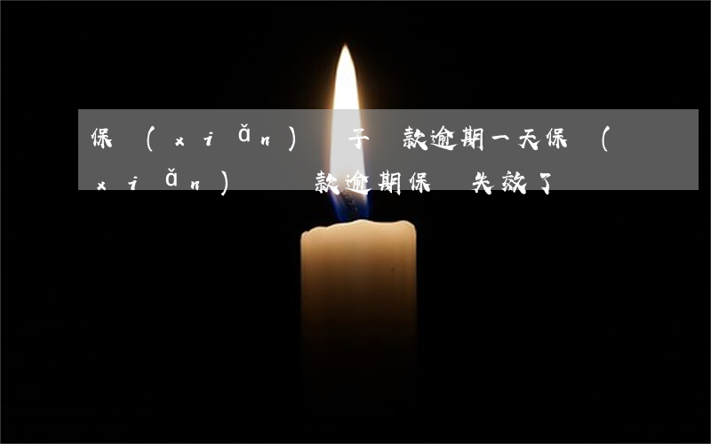 保險(xiǎn)單子貸款逾期一天(保險(xiǎn)單貸款逾期保單失效了嗎)