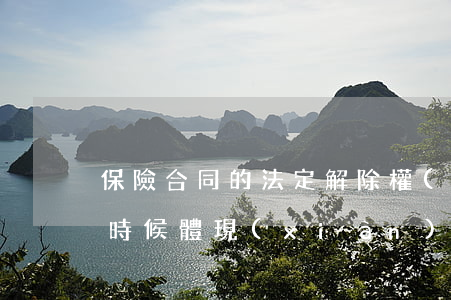 保險合同的法定解除權(quán)在什么時候體現(xiàn)呢
