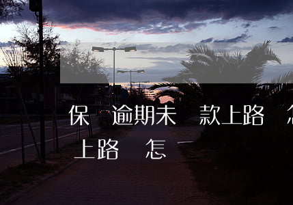 保險逾期未繳款上路會怎樣(保險逾期未繳款上路會怎樣)