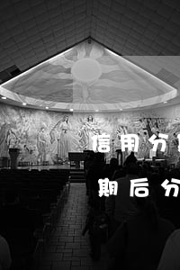 信用分期貸款嚴(yán)重逾期（信用卡逾期后分期方案）