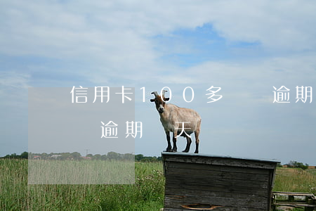 信用卡100多塊錢逾期(信用卡100多塊錢逾期幾天)