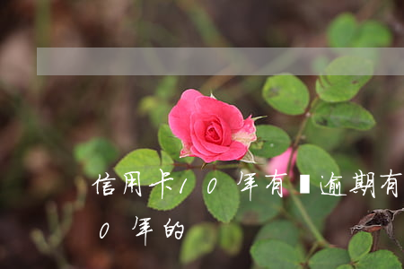 信用卡10年有過逾期(有沒有信用卡逾期10年的)
