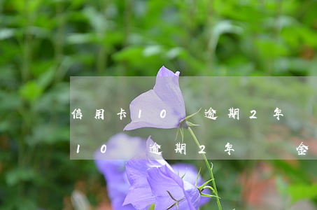 信用卡10萬逾期2年違約金多少-信用卡10萬逾期2年違約金多少錢