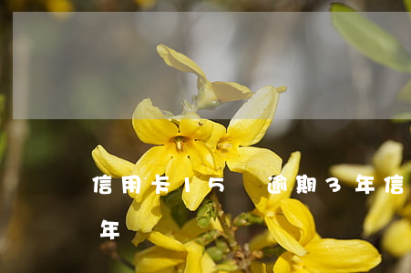 信用卡15萬逾期3年(信用卡15萬逾期三年)