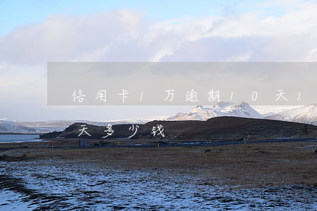 信用卡1万逾期10天(10万信用卡逾期一天多少钱)