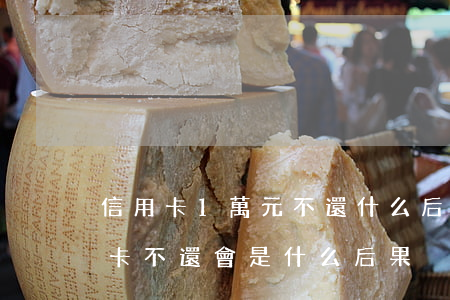 信用卡1萬元不還什么后果(幾千塊錢的信用卡不還會是什么后果)