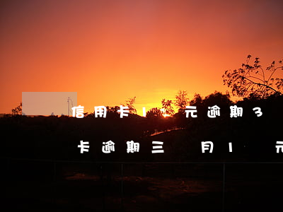 信用卡1萬元逾期3個月（興業(yè)信用卡逾期三個月1萬元）