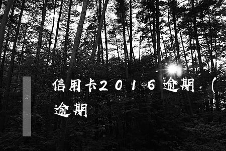 信用卡2016逾期(發(fā)生過信用卡逾期)