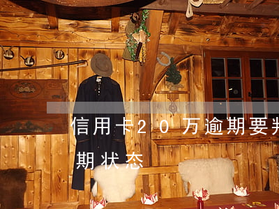 信用卡20万逾期要判多久（信用卡有20逾期状态）