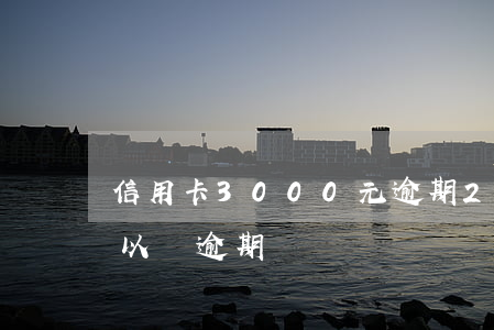 信用卡3000元逾期20天(信用卡30天以內逾期)