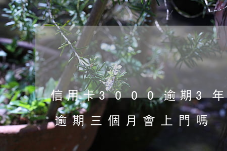 信用卡3000逾期3年會上門嗎（中信用卡逾期三個月會上門嗎）