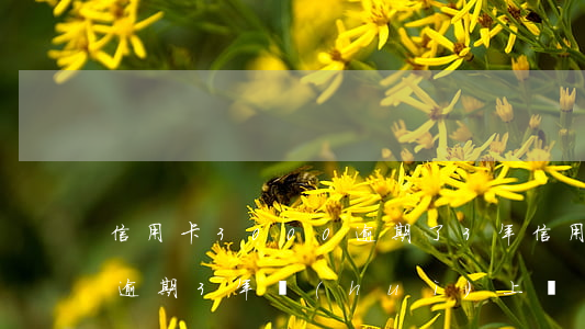 信用卡3000逾期了3年(信用卡3000逾期3年會(huì)上門(mén)嗎)