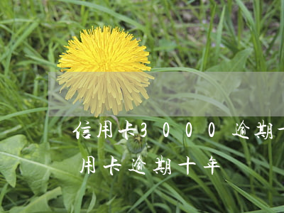 信用卡3000逾期十年怎么辦-三千的信用卡逾期十年