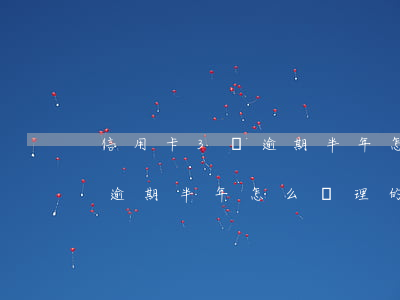 信用卡3萬逾期半年怎么辦理-信用卡3萬逾期半年怎么辦理的