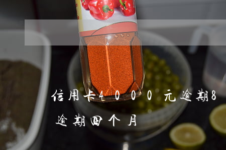 信用卡4000元逾期8个月了（信用卡四千逾期四个月）