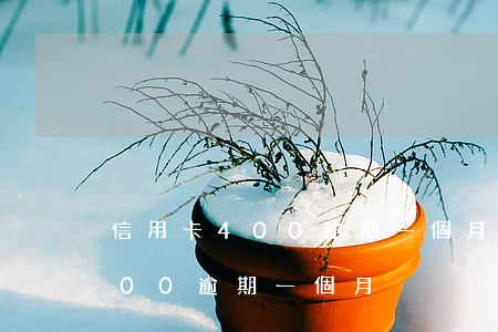 信用卡400逾期一個月會上門嗎（信用卡400逾期一個月）
