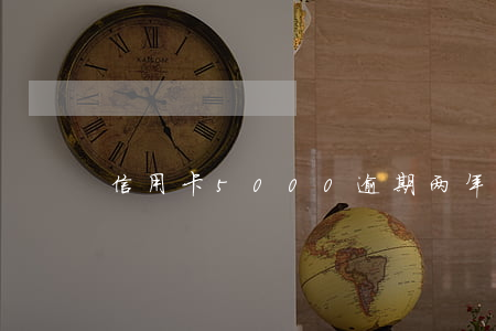 信用卡5000逾期两年还多少