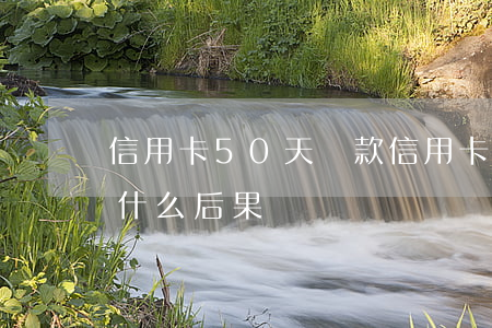信用卡50天還款（信用卡還款逾期50分鐘什么后果）